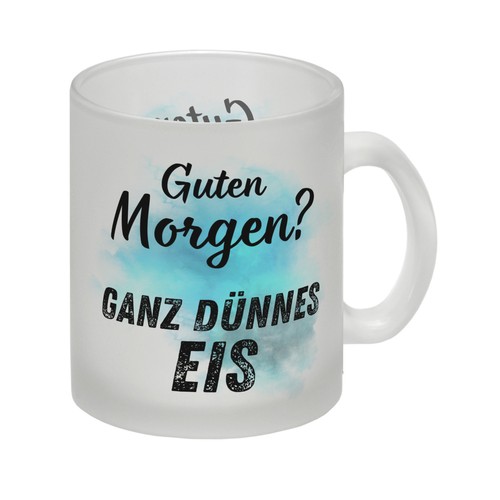 Morgenmuffel glas tasse - glas,