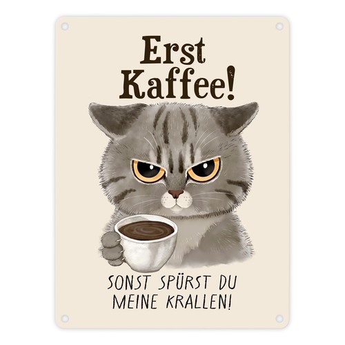 Morgenmuffel katze - morgenmuffel,