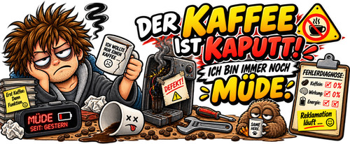 Lustige tasse der kaffee - tasse, „der