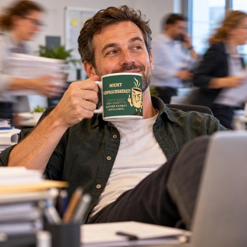 Tasse nicht gesprächsbereit - gesprächsbereit,