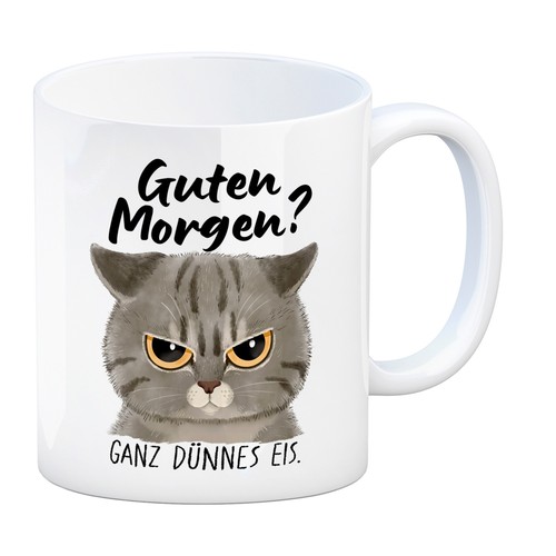 Morgenmuffel katze - morgenmuffel,