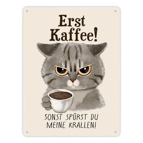 Morgenmuffel katze - morgenmuffel,
