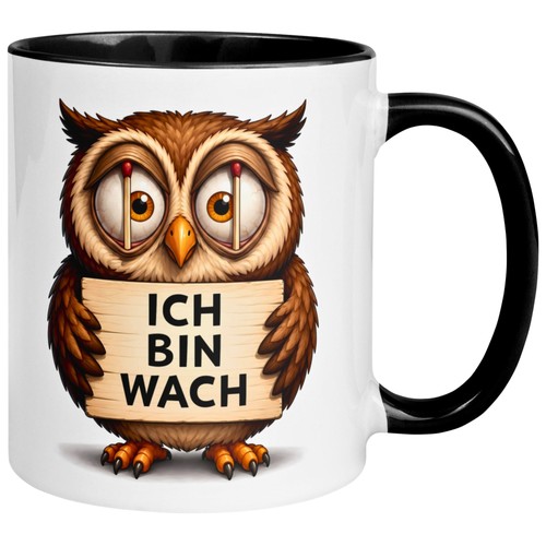 Tasse eule ich bin - –,