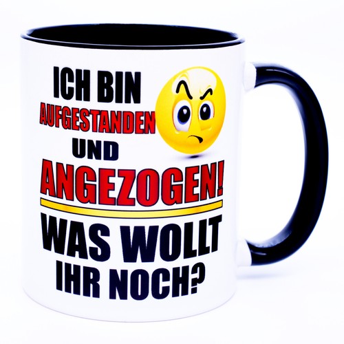Morgenmuffel tasse spruch - tasse,
