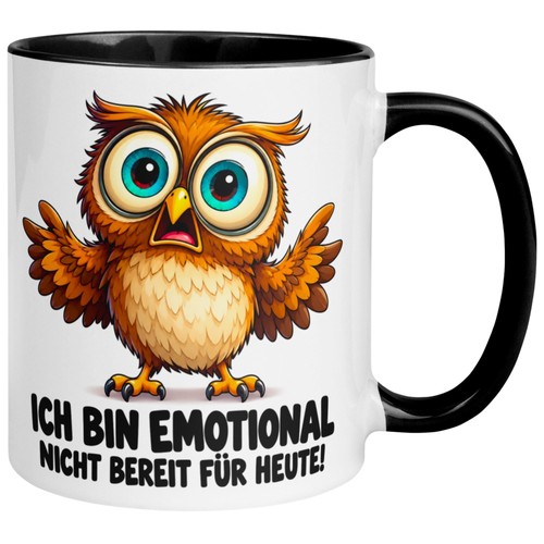 Tasse eule ich bin - tasse,