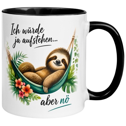 Tasse faultier ich würde - tasse,