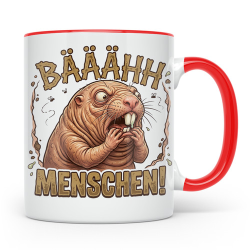Nacktmull tasse bäh menschen - nacktmull,