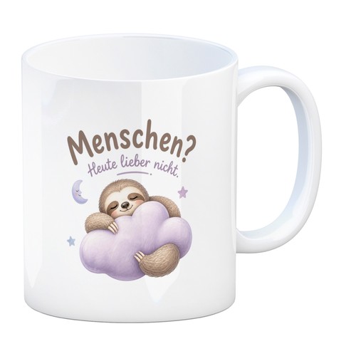 Kaffeebecher faultier - kaffeebecher,