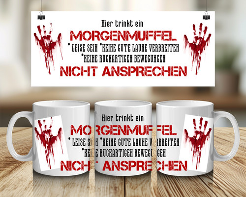 Morgenmuffel tasse lustig - morgenmuffel,