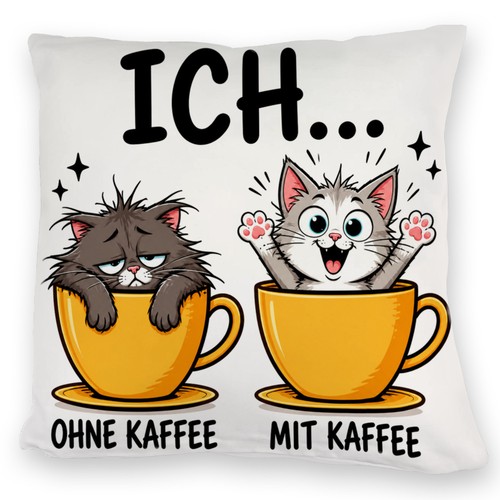 Kuschelkissen ich ohne - ich, kaffee