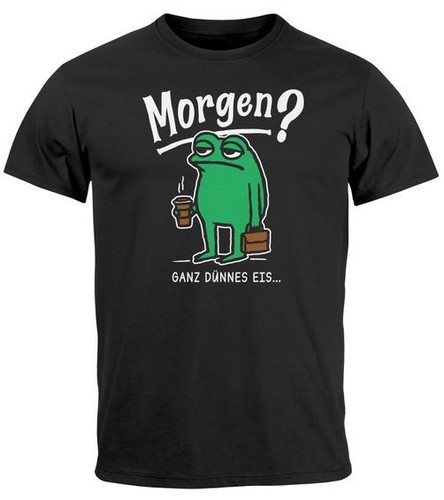 Herren shirt frosch - herren, spruch