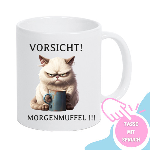 Tasse katze mit spruch - katze,