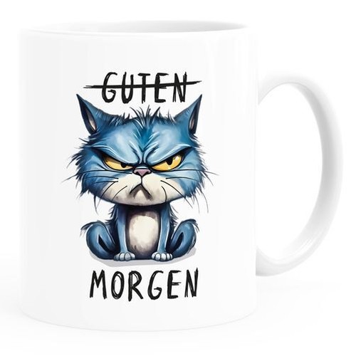 Tasse morgenmuffel katze - morgenmuffel,
