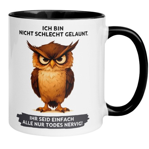 Tasse eule ich - –,